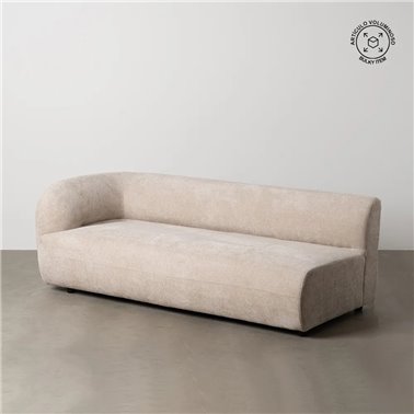 SOFÁ MÓDULO IZQUIERDO BEIGE TEJIDO SALÓN 199 X 92 X 65 CM