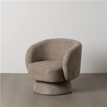 SILLÓN BEIGE TEJIDO SALÓN 78 X 79 X 77 CM