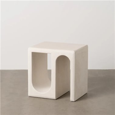 MESA AUXILIAR BLANCO DM 48 X 37 X 49 CM