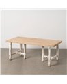 MESA CENTRO NATURAL-BLANCO 120 X 60 X 48 CM
