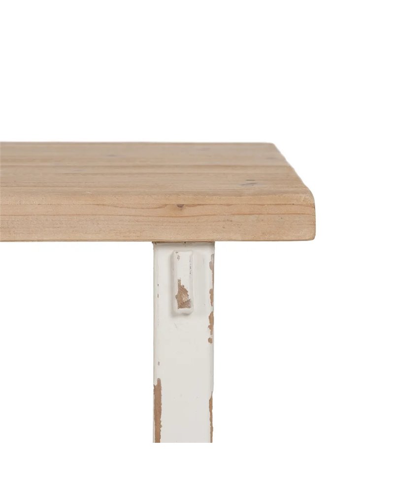MESA CENTRO NATURAL-BLANCO 120 X 60 X 48 CM