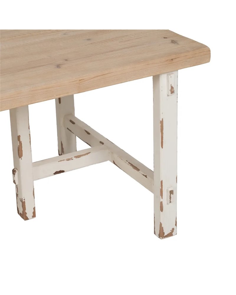 MESA CENTRO NATURAL-BLANCO 120 X 60 X 48 CM