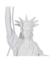 LÁMPARA MESA ESTATUA BLANCO RESINA 18,50 X 17 X 57 CM