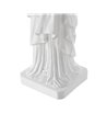 LÁMPARA MESA ESTATUA BLANCO RESINA 18,50 X 17 X 57 CM