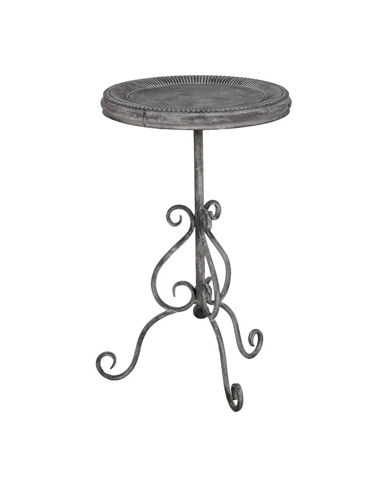 MESITA GRIS METAL 45,50 X 45,50 X 73,50 CM