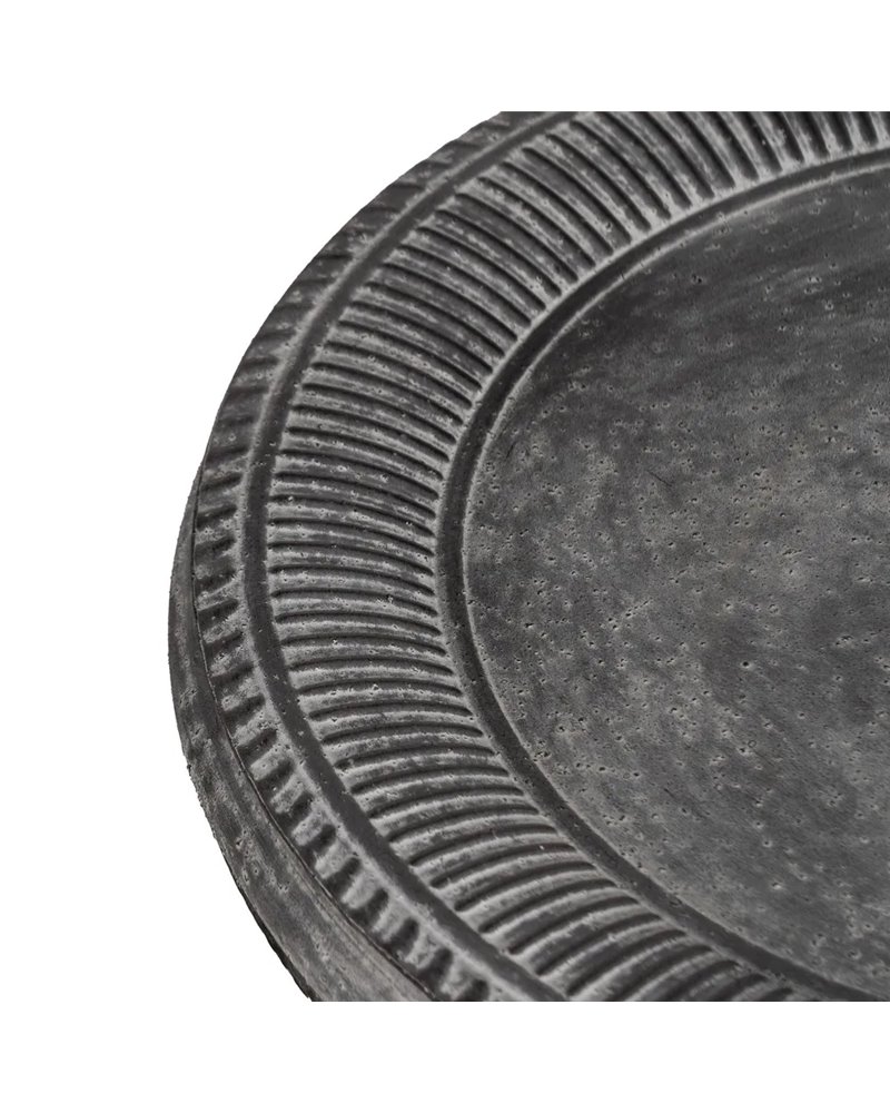 MESITA GRIS METAL 45,50 X 45,50 X 73,50 CM