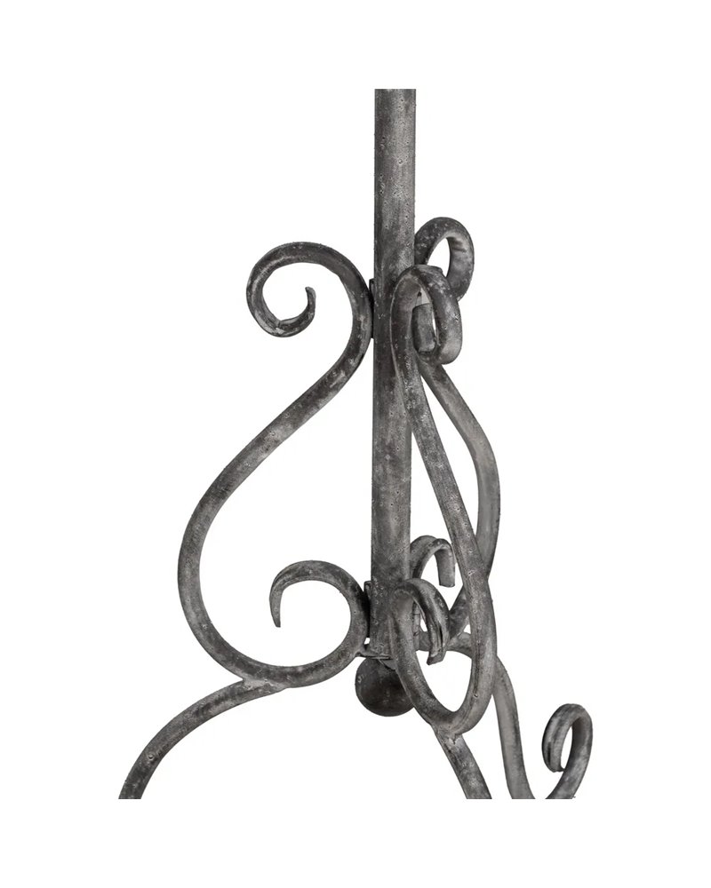 MESITA GRIS METAL 45,50 X 45,50 X 73,50 CM