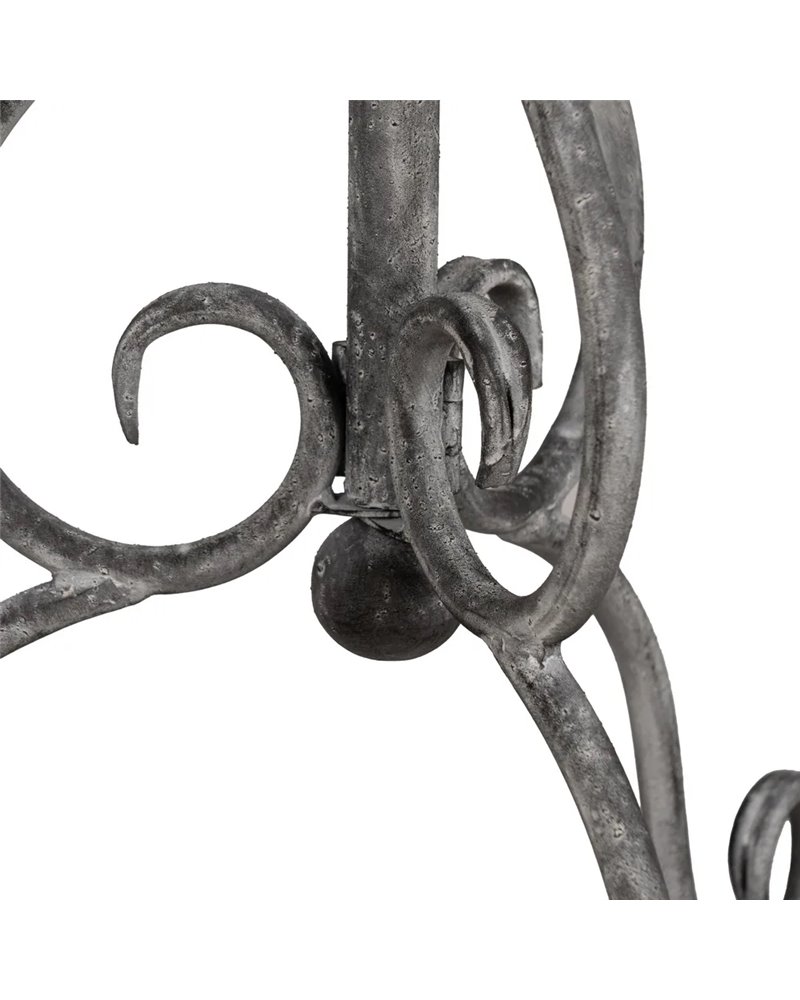 MESITA GRIS METAL 45,50 X 45,50 X 73,50 CM