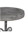 MESITA GRIS METAL 36 X 36 X 61 CM