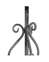 MESITA GRIS METAL 36 X 36 X 61 CM