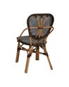 SILLA NATURAL-NEGRO MADERA 50 X 57 X 91 CM