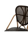 SILLA NATURAL-NEGRO MADERA 50 X 57 X 91 CM