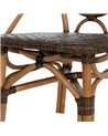 SILLA NATURAL-NEGRO MADERA 50 X 57 X 91 CM