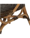 SILLA NATURAL-NEGRO MADERA 50 X 57 X 91 CM