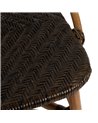 SILLA NATURAL-NEGRO MADERA 50 X 57 X 91 CM