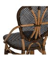 SILLA NATURAL-NEGRO MADERA 50 X 57 X 91 CM