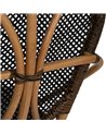 SILLA NATURAL-NEGRO MADERA 50 X 57 X 91 CM
