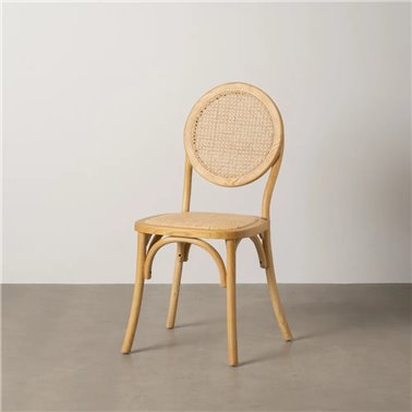 SILLA NATURAL MADERA 45 X 57 X 92 CM