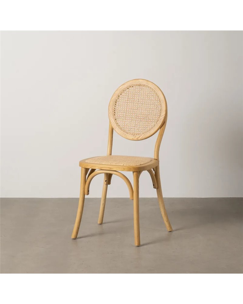 SILLA NATURAL MADERA 45 X 57 X 92 CM
