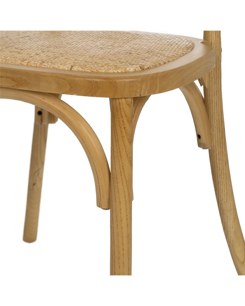 SILLA NATURAL MADERA 45 X 57 X 92 CM