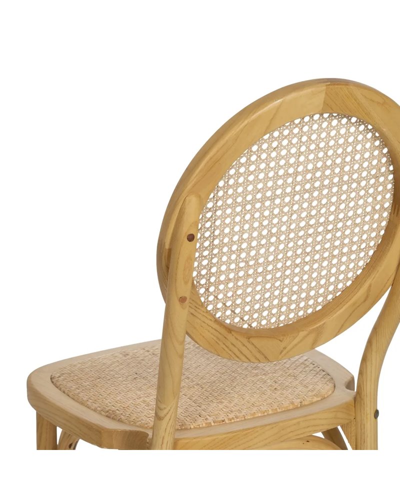 SILLA NATURAL MADERA 45 X 57 X 92 CM