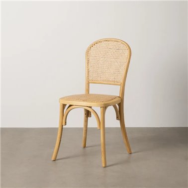 SILLA NATURAL MADERA 45 X 57 X 88 CM
