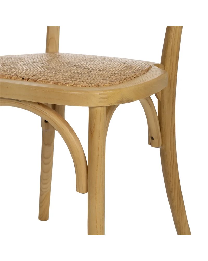 SILLA NATURAL MADERA 45 X 57 X 88 CM