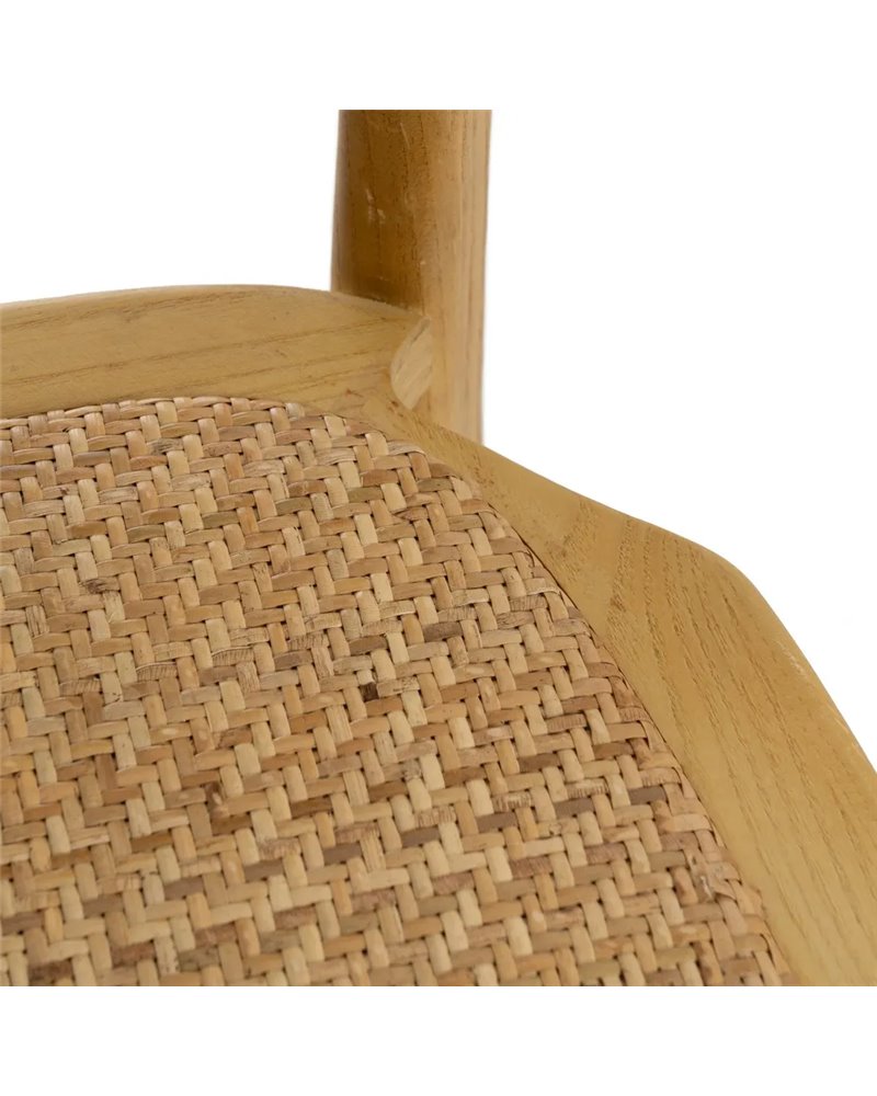 SILLA NATURAL MADERA 45 X 57 X 88 CM