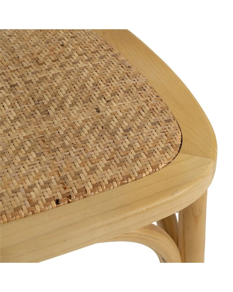 SILLA NATURAL MADERA 45 X 57 X 88 CM