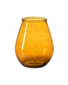 PORTAVELAS NARANJA VIDRIO RECICLADO 29 X 29 X 35,50 CM
