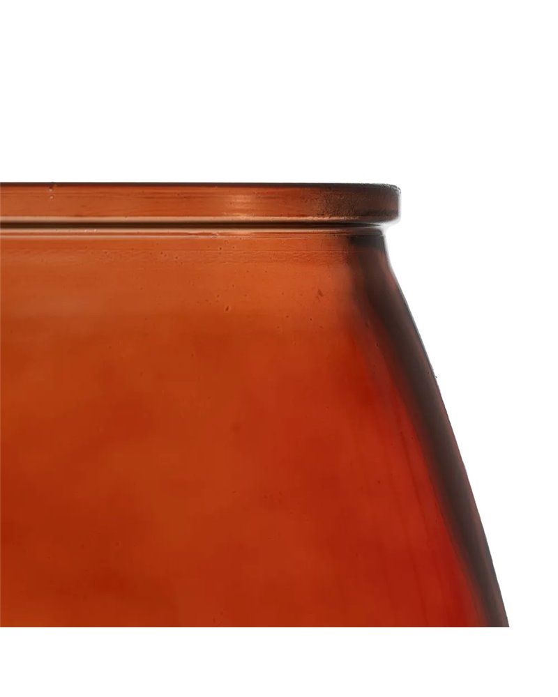 PORTAVELAS TEJA VIDRIO RECICLADO WE CARE 19 X 19 X 23 CM