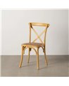 SILLA ASPAS NATURAL MADERA 50 X 56 X 87 CM