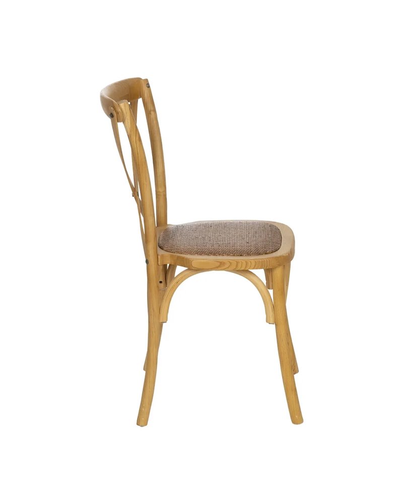 SILLA ASPAS NATURAL MADERA 50 X 56 X 87 CM