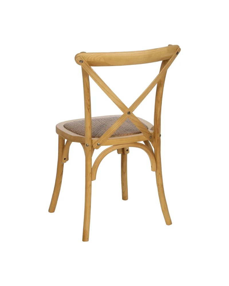 SILLA ASPAS NATURAL MADERA 50 X 56 X 87 CM