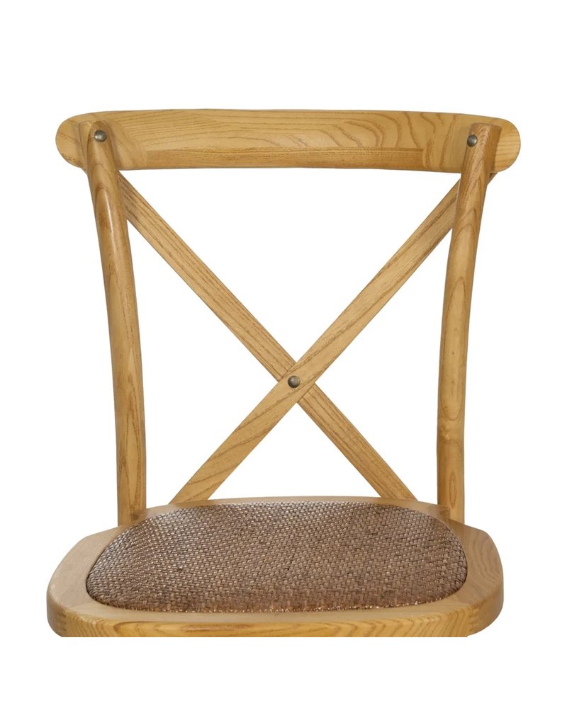 SILLA ASPAS NATURAL MADERA 50 X 56 X 87 CM