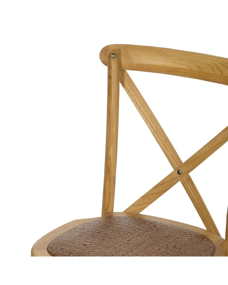 SILLA ASPAS NATURAL MADERA 50 X 56 X 87 CM