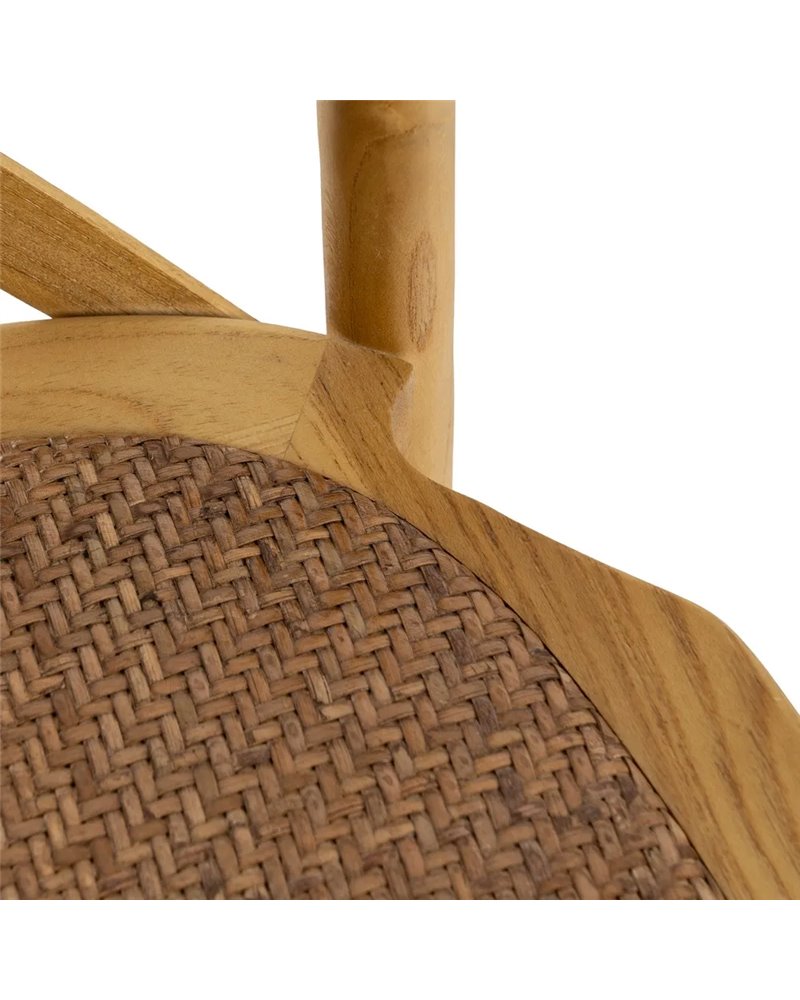 SILLA ASPAS NATURAL MADERA 50 X 56 X 87 CM