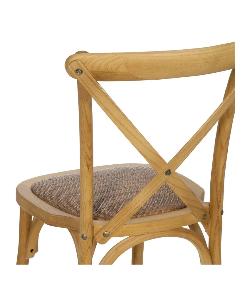 SILLA ASPAS NATURAL MADERA 50 X 56 X 87 CM
