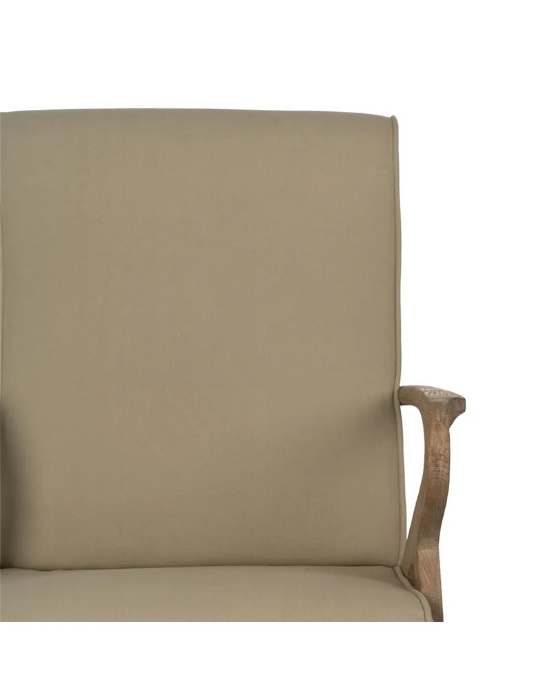 SILLÓN NATURAL-BEIGE TEJIDO-MADERA 57 X 55 X 85 CM