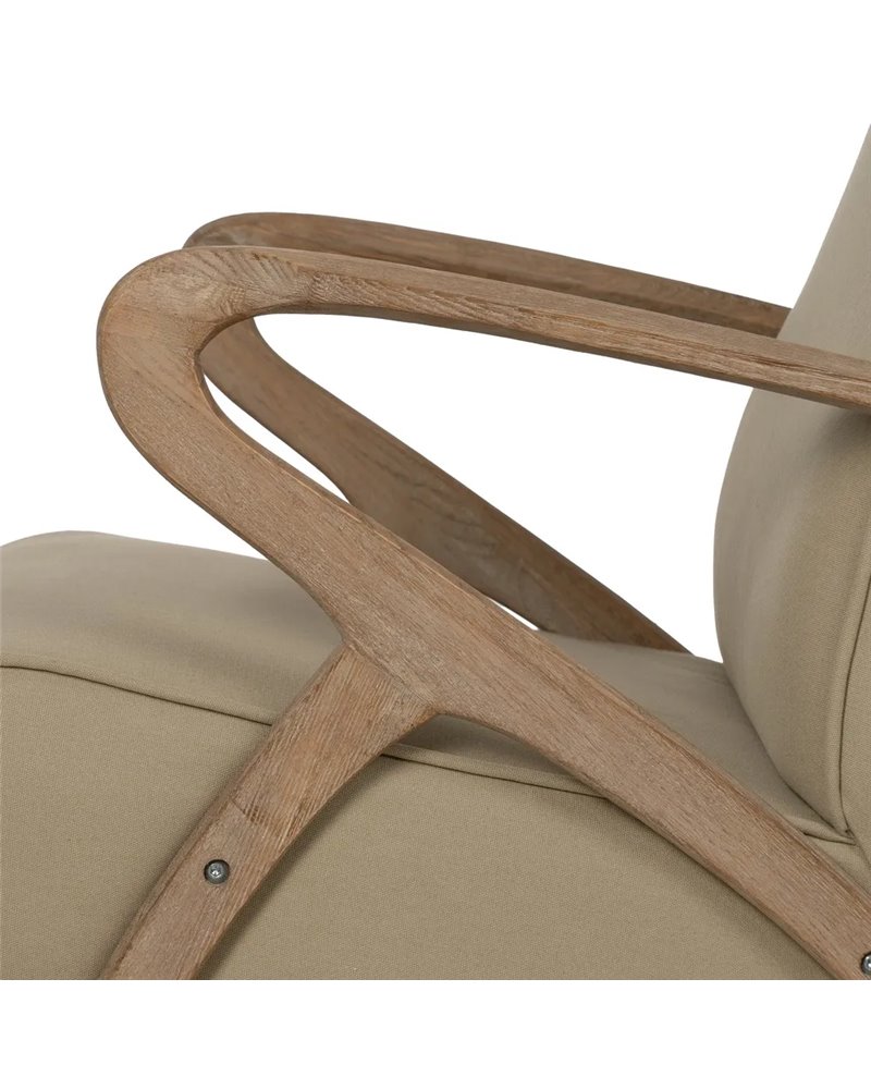 SILLÓN NATURAL-BEIGE TEJIDO-MADERA 57 X 55 X 85 CM
