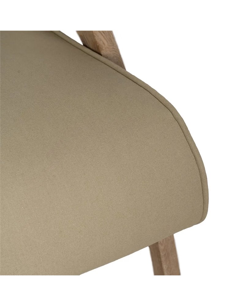 SILLÓN NATURAL-BEIGE TEJIDO-MADERA 57 X 55 X 85 CM