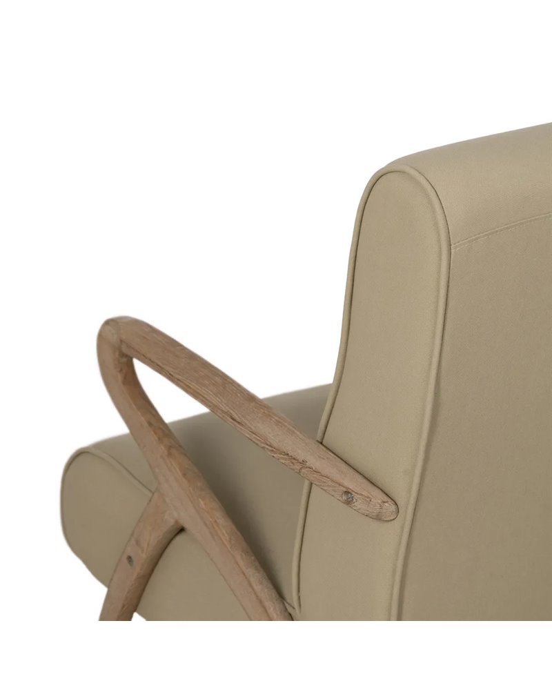 SILLÓN NATURAL-BEIGE TEJIDO-MADERA 57 X 55 X 85 CM