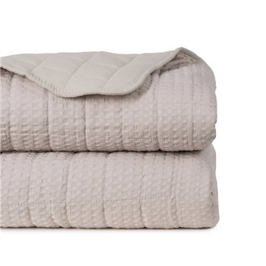 COLCHA BEIGE POLIESTER DORMITORIO 240 X 260 CM