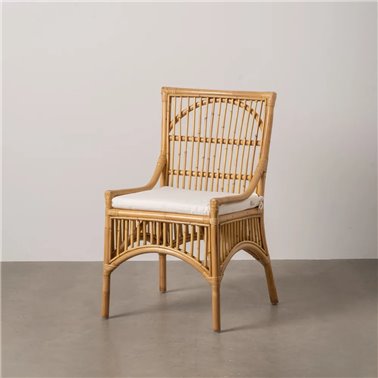 SILLA FIBRA NATURAL SALÓN 57 X 57 X 90 CM