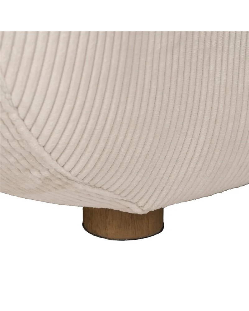 SILLÓN BLANCO ROTO MADERA DE ABEDUL 63 X 90 X 75 CM