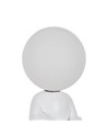 LÁMPARA MESA FIGURA BLANCO RESINA 18,50 X 14 X 45 CM