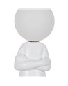 LÁMPARA MESA FIGURA BLANCO RESINA 18,50 X 14 X 45 CM