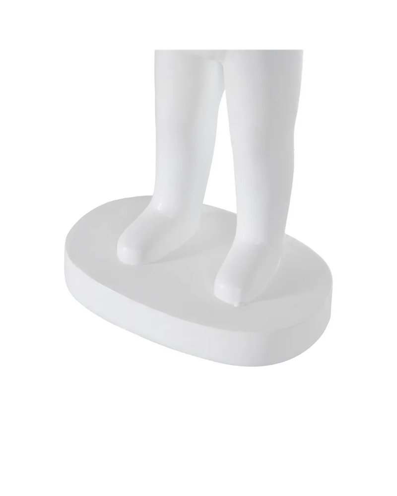 LÁMPARA MESA FIGURA BLANCO RESINA 18,50 X 14 X 45 CM