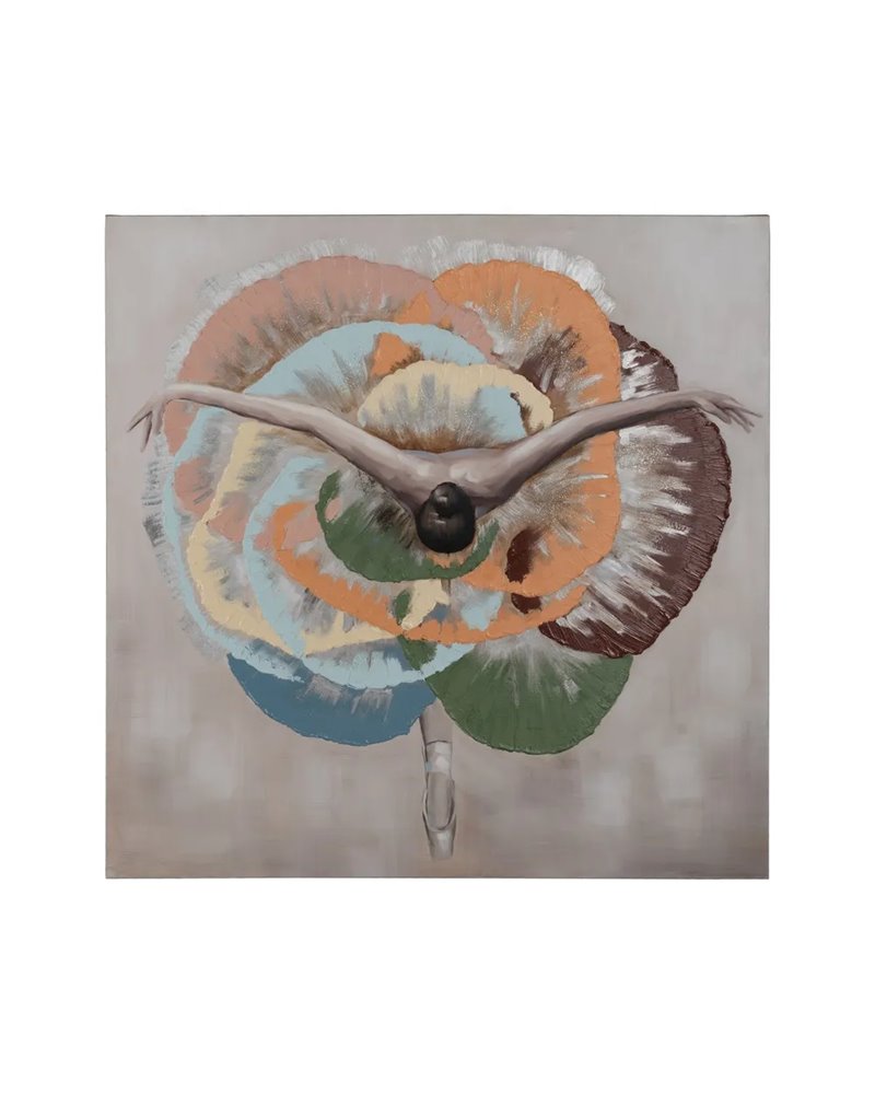 CUADRO PINTURA BAILARINA LIENZO 100 X 3,50 X 100 CM