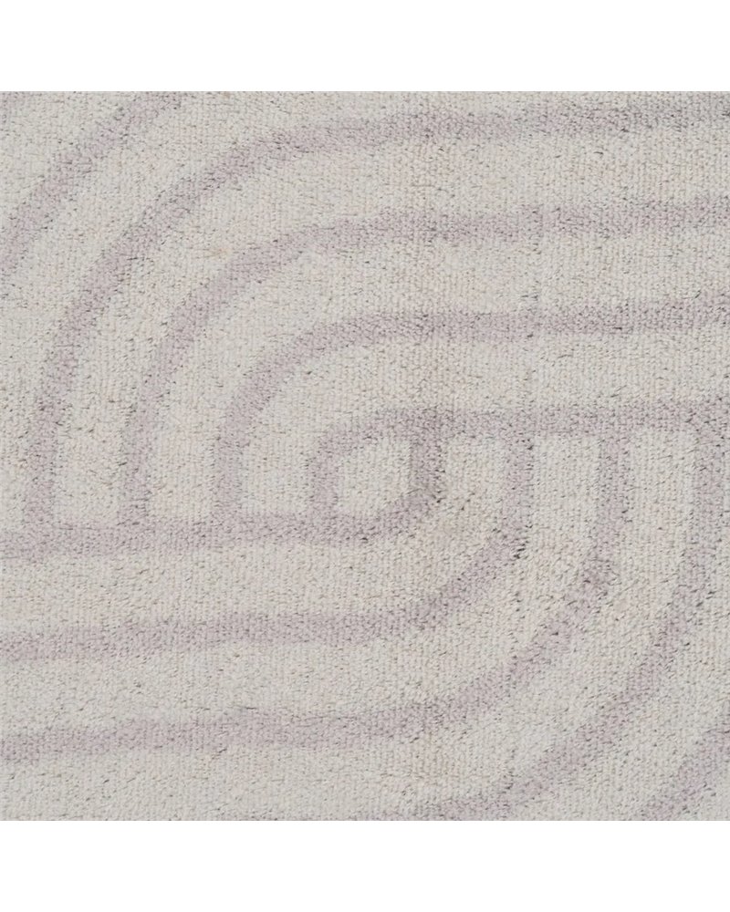 ALFOMBRA GEOMÉTRICO BEIGE VISCOSA 200 X 300 CM